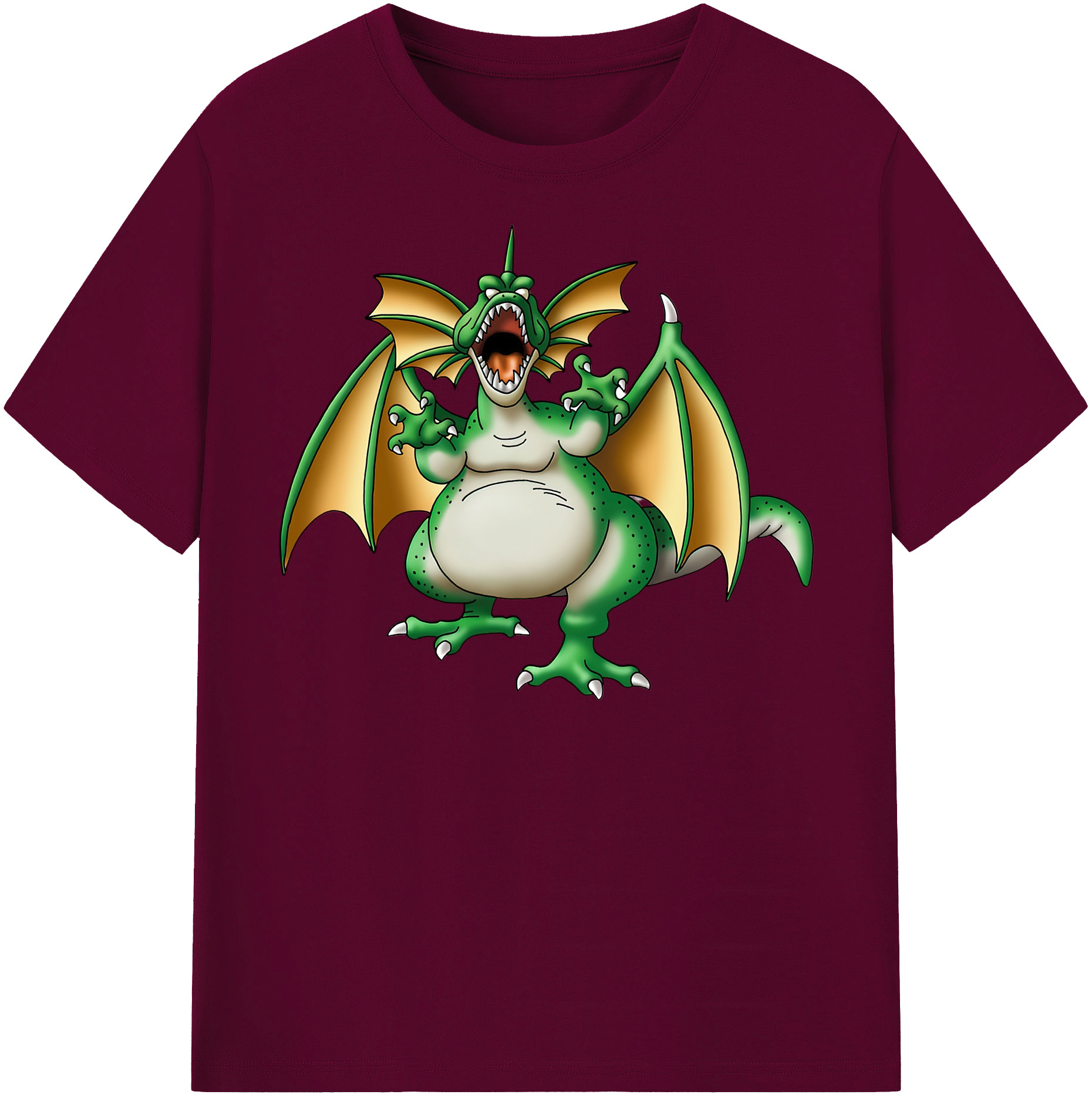 （画像用） ドラゴンクエスト Doragon Kuesuto Dragon Quest レディースカジュアルプリントTシャツ（綿100％）